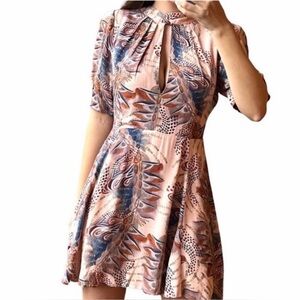 Free People Glasgow Geo Mini Dress (Preloved)